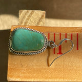 Navajo Sonoran Turquoise Dangle Earrings - Handmade by Burt Francisco (3/87)
