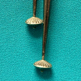 Andrew Dewa Zuni Inlay Sunface Bolo Tie with Carved Jet and Mother of Pearl Eagle Feather Design