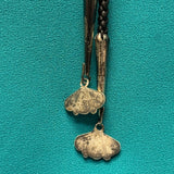 Benjamin and Shirley Tzuni, Zuni Inlay Sunface Bolo Tie with Needlepoint Design, vintage Native American