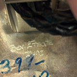 Beverly Etsate Zuni Inlay Apache Dancer Bolo Tie with Matching Inlaid Tips, vintage Native American   (JF81)