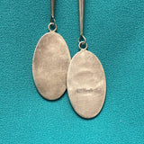 Albert and Dolly Banteah Zuni Mosaic Flush Inlay Oval Pheasant Design Bolo Tie, vintage  (JF120)