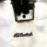 Albert and Dolly Banteah Zuni Mosaic Flush Inlay Oval Pheasant Design Bolo Tie, vintage  (JF120)