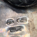 Juan Guerro, Navajo Large Turquoise and Sterling Silver Bolo Tie, vintage Native American   (JF114)