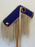 Fully Beaded Native American Horse Mask with Custom Display Stand, ca. 1980s    (GM685)