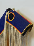 Fully Beaded Native American Horse Mask with Custom Display Stand, ca. 1980s    (GM685)