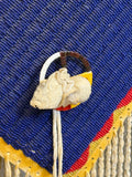 Fully Beaded Native American Horse Mask with Custom Display Stand, ca. 1980s    (GM685)