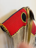 Fully Beaded Native American Horse Mask with Custom Display Stand, ca. 1980s    (GM685)