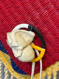 Fully Beaded Native American Horse Mask with Custom Display Stand, ca. 1980s    (GM685)