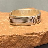 Jennifer Curtis Vintage Navajo Stamped Sterling Silver Cuff  (SS13)