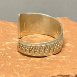 Raynard Scott Vintage Navajo Stamped Asymmetrical Sterling Silver Cuff - Ray Scott bracelet  (SS16)