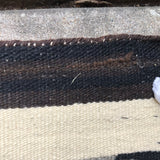 Navajo rug weaving in Eyedazzler style, authentic Native American, handwoven (GM370)