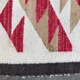 Antique Navajo Rug Weaving in Eyedazzler Style, authentic Native American, handwoven (GM372)