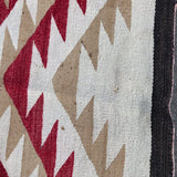 Antique Navajo Rug Weaving in Eyedazzler Style, authentic Native American, handwoven (GM372)