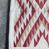 Antique Navajo Rug Weaving in Eyedazzler Style, authentic Native American, handwoven (GM372)