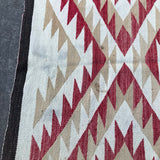 Antique Navajo Rug Weaving in Eyedazzler Style, authentic Native American, handwoven (GM372)