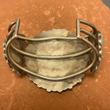 Vintage Navajo Cluster Design Bracelet with Natural Turquoise. Authentic Navajo bracelet    (JF25)