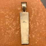 Ervin Tsosie, Navajo Multi-Stone Micro Inlay Pendant - Jet, coral & shell (JF144)