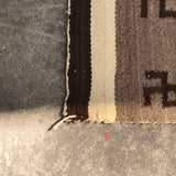 Antique Ganado Old Style Navajo Rug Weaving with Whirling Logs Pattern, pre-1940s (GM382)