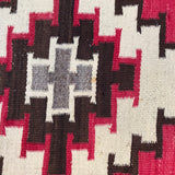 Antique Ganado Old Style Navajo Rug Weaving with Whirling Logs Pattern, pre-1940s (GM382)