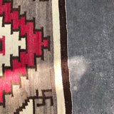 Antique Ganado Old Style Navajo Rug Weaving with Whirling Logs Pattern, pre-1940s (GM382)