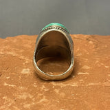 Vintage Zuni Turquoise Frog Fetish Ring, vintage Native American - size 10.5  (JF26)