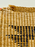 Navajo Rug Weaving in Crystal Style with Raised Outline, vintage handwoven  (GM379)