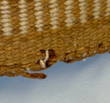 Navajo Rug Weaving in Crystal Style with Raised Outline, vintage handwoven  (GM379)