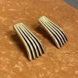 Tom Hawk Sterling Silver Deep Channel Post Earrings (JF69)