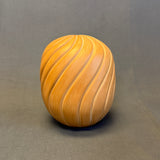 Melanie Gachupin, Jemez Pueblo swirled melon buff colored seed bowl style - ca. 90s excellent (DV76)