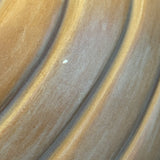 Melanie Gachupin, Jemez Pueblo swirled melon buff colored seed bowl style - ca. 90s excellent (DV76)