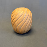 Melanie Gachupin, Jemez Pueblo swirled melon buff colored seed bowl style - ca. 90s excellent (DV76)