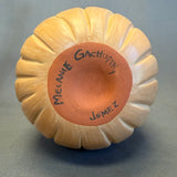 Melanie Gachupin, Jemez Pueblo swirled melon buff colored seed bowl style - ca. 90s excellent (DV76)
