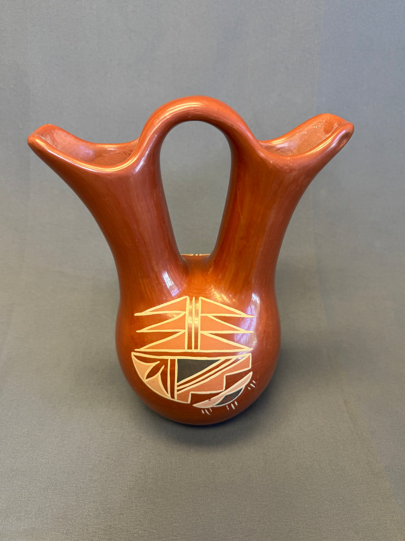 Santa Clara Pueblo Wedding Vase  (DV73)
