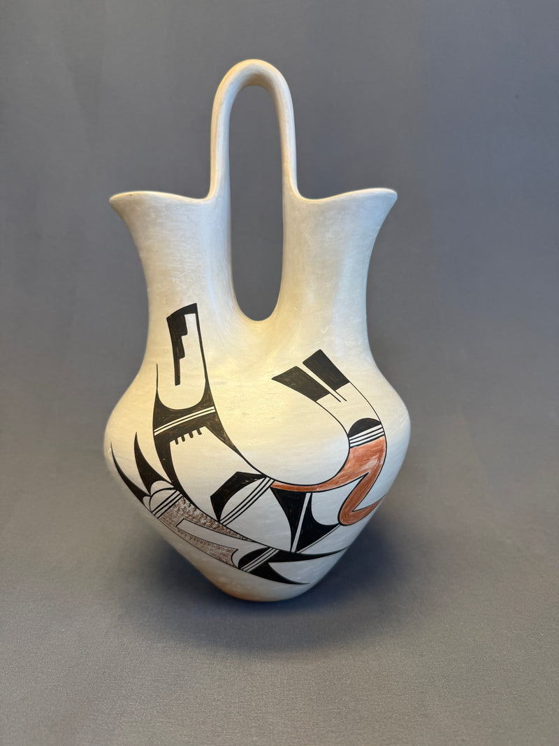 Joy Navasie, Hopi/Tewa "Frog Woman" wedding vase ca. 1970s - 12 1/2" high excellent! (DV80)