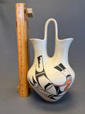 Joy Navasie, Hopi/Tewa "Frog Woman" wedding vase ca. 1970s - 12 1/2" high excellent! (DV80)