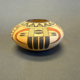 Fawn Navasie Garcia, Hopi with eagle tail design - traditionally fired - excellent (DV78)