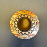 Fawn Navasie Garcia, Hopi with eagle tail design - traditionally fired - excellent (DV78)