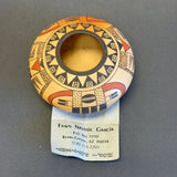 Fawn Navasie Garcia, Hopi with eagle tail design - traditionally fired - excellent (DV78)