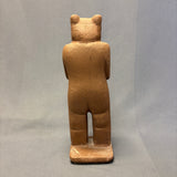 Larry Wilson Carved Wooden Standing Brown Bear, Navajo   (NLC8)