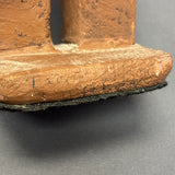 Larry Wilson Carved Wooden Standing Brown Bear, Navajo   (NLC8)