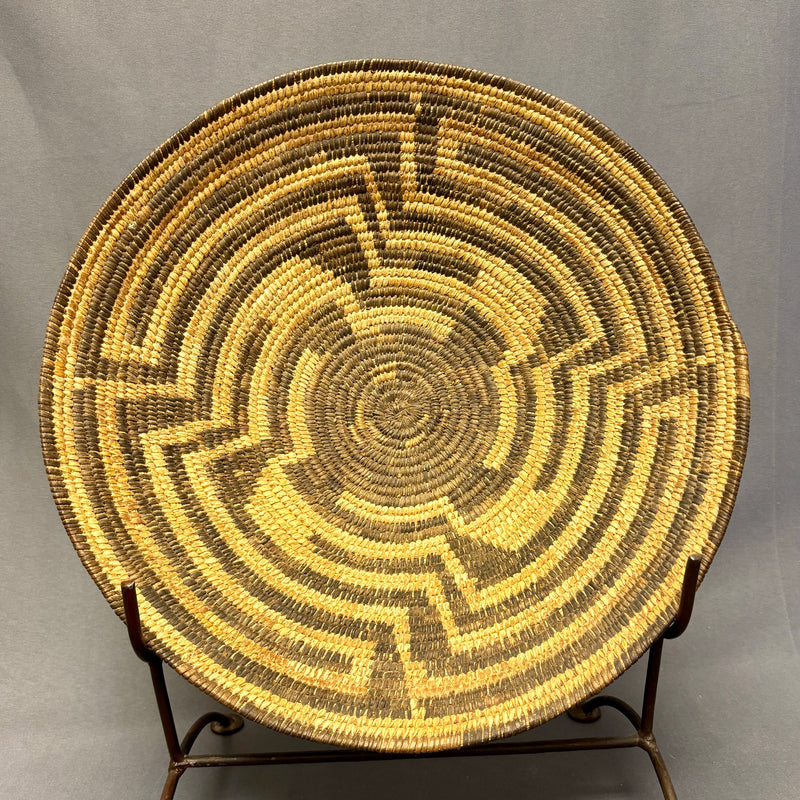 Vintage Pima Coiled Basket, authentic Native American  (JFB11)