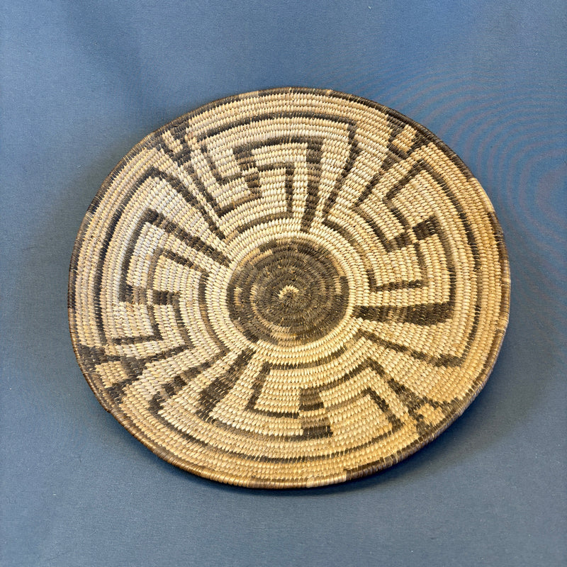 Vintage Pima Coiled Basket, authentic Native American  (JFB21)
