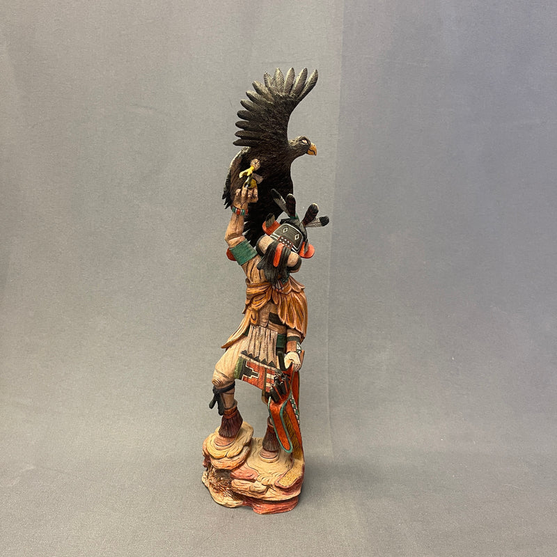 Paul Sewemaenewa, Hopi Ogre Kachina with Eagle - Ogre Katsina  (JM109)