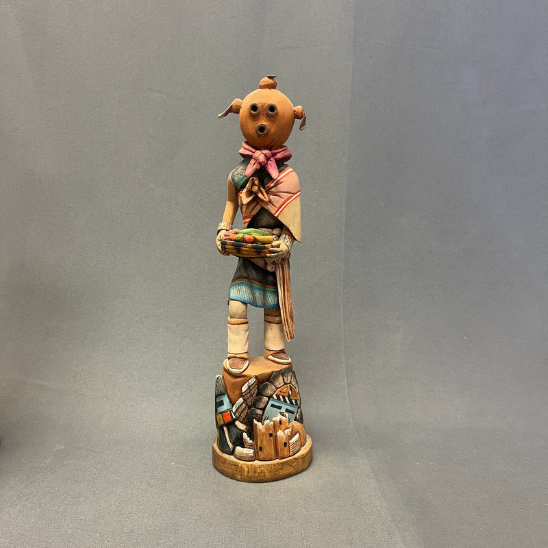 Tom Fredericks Mudhead Clown w Longhair and Sun Kachinas, Hopi   (JM112)