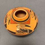 Carla Nampeyo Hopi Painted Pot with Parrot Tail Design, vintage  (JM126)