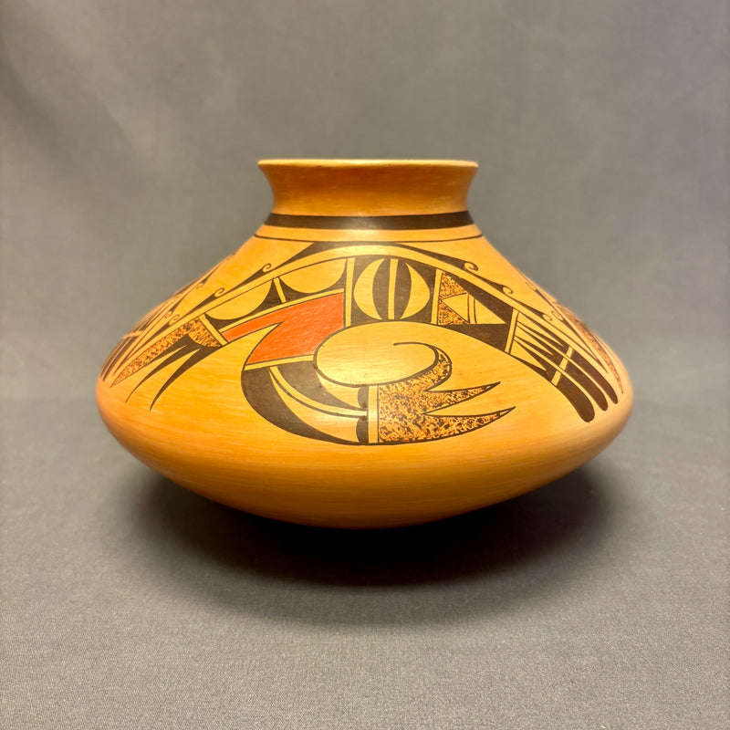 Dawn Navasie, Hopi Painted Pot with Parrot Design  (JM42)