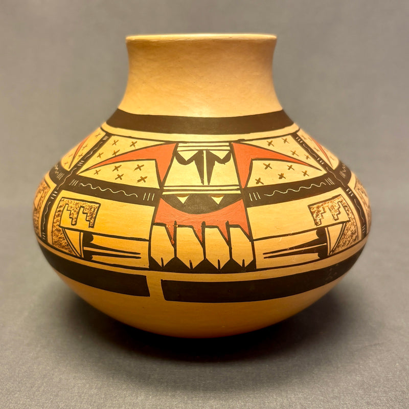 James Nampeyo, Hopi Tall Painted Pot with Eagle Design  (JM59)