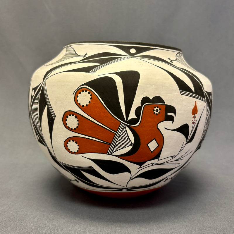 Franklin Peters Vintage Acoma Pueblo Olla with Parrot Design   (JM76)