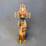 Cecil Calnimptewa Hopi Corn-Grinding Girl (Palhik Mana) Carving, genuine Hopi   (RS215)