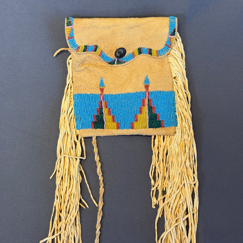 Cathy Smith Replica Lakota Sioux Beaded Bag   (RK171)